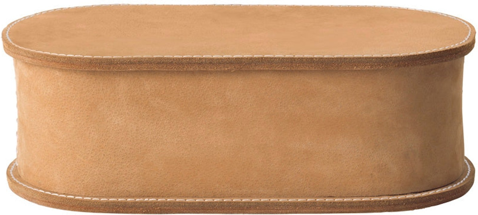 Læderopbevaringsæske Kristina Dam Stitched Brun 32ã 16ã 11 Cm