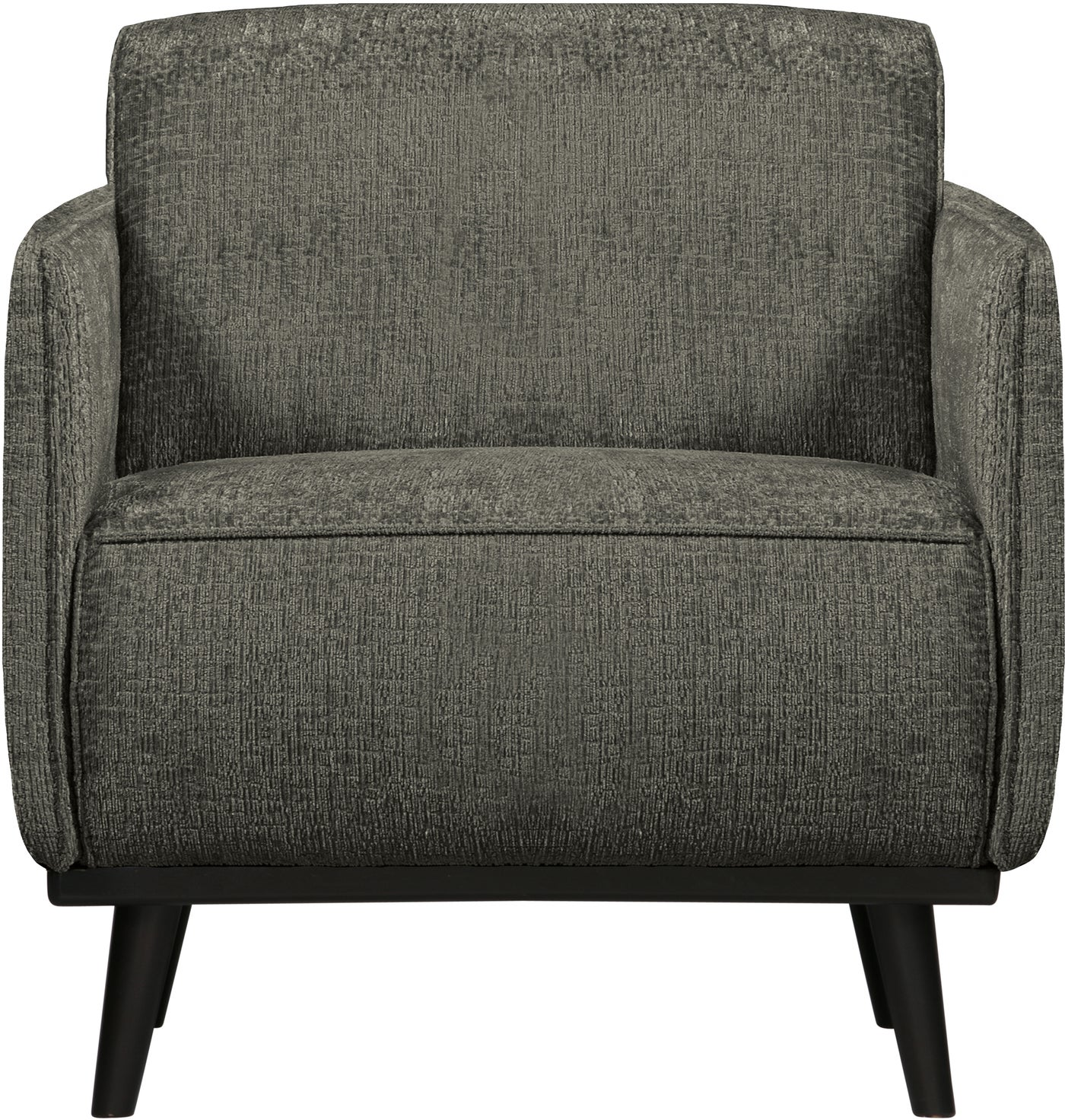 Lænestol Woood Statement Blå Groft Vævet Velour Bøgetræsben Høj Komfort H77xb72xd93 Cm