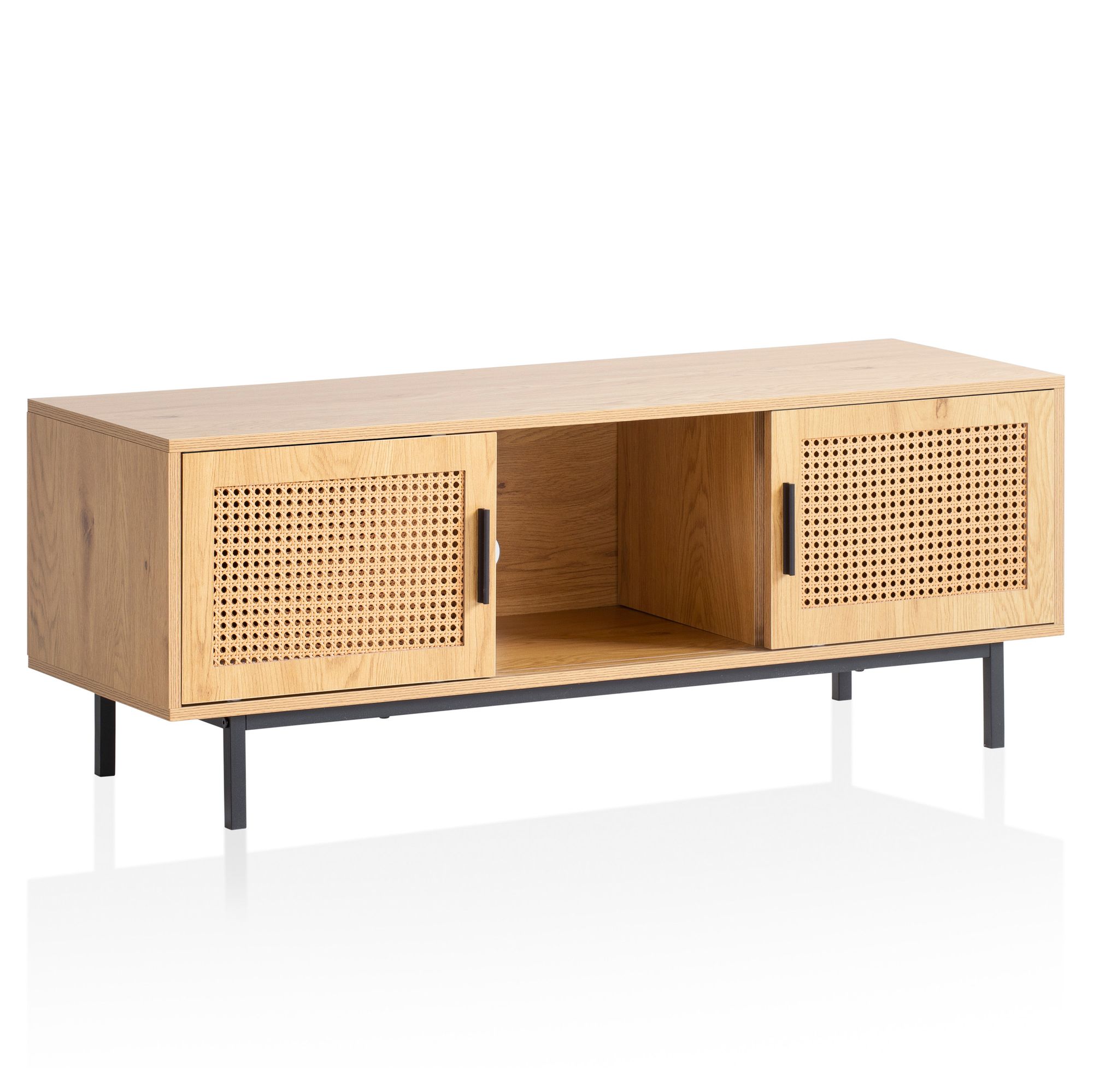 Lavt Tv-bord   Egedekor Med Wiener Fletning 120x45 5x40 Cm