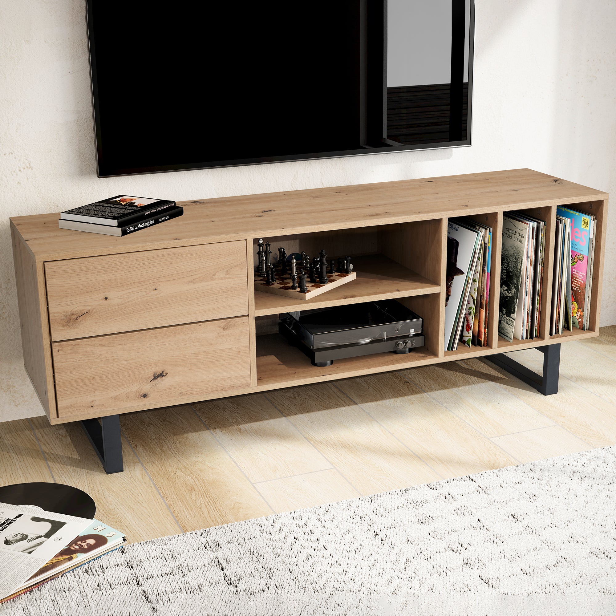 Lavt Tv-bord   Egedekor 150x55x40 Cm