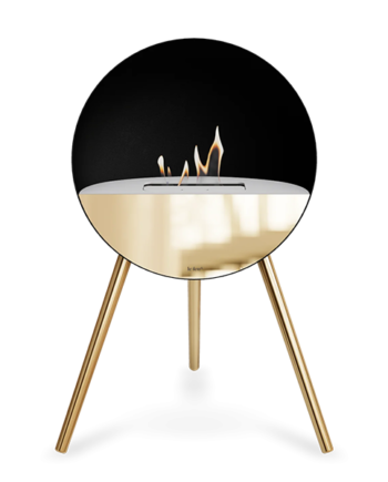 Le Feu Eye Bioethanolpejs   Sort Rose Gold Ben Hvid Top Rose Gold Front  : Erling Christensen Møbler