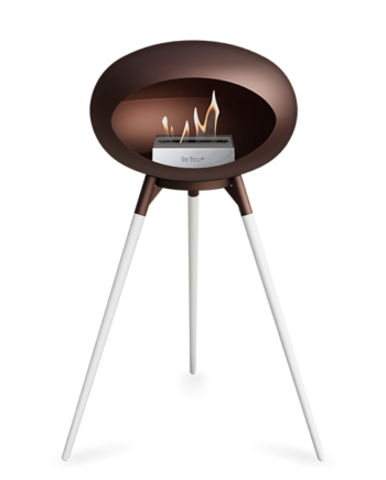 Le Feu Ground Wood High   Mocca Hvide Ben Mocca Stel Stål Brænder  : Erling Christensen Møbler