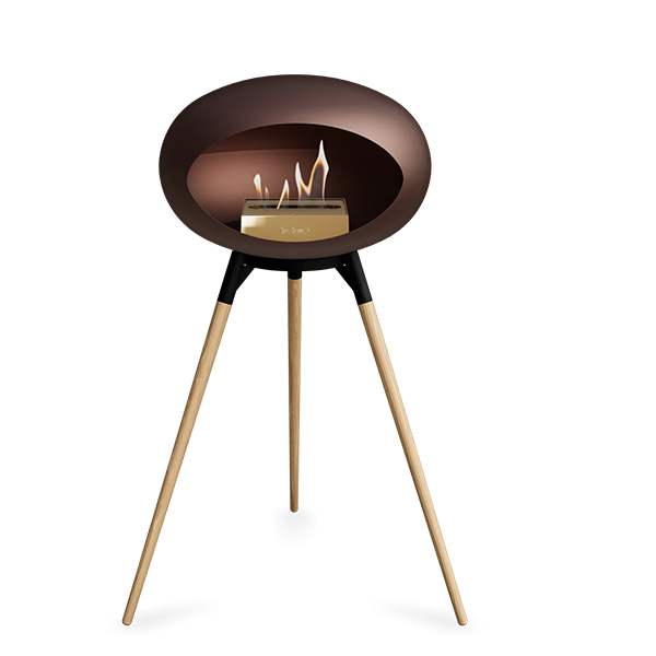 Le Feu Ground Wood High Mocca Sæbebehandlet Eg Ben Sort Stel Rose Gold Brænder : Erling Christensen Møbler