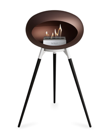 Le Feu Ground Wood High   Mocca Sorte Ben Hvidt Stel Stål Brænder  : Erling Christensen Møbler