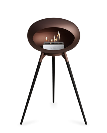 Le Feu Ground Wood High   Mocca Sorte Ben Mocca Stel Stål Brænder  : Erling Christensen Møbler