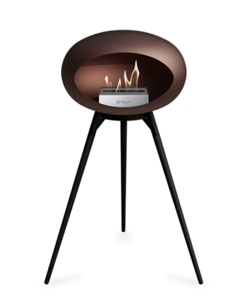 Le Feu Ground Wood High   Mocca Sorte Ben Sort Stel Stål Brænder  : Erling Christensen Møbler