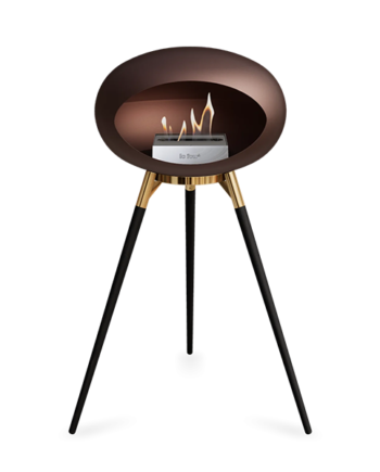 Le Feu Ground Wood High Sorte Ben Rose Gold Stål Stål Brænder  : Erling Christensen Møbler