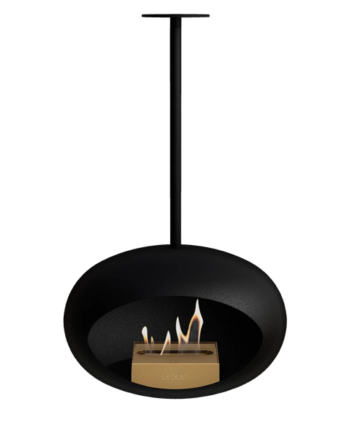 Le Feu Sky Biopejs   Sort Sort 140 Cm Rose Gold Brænder  : Erling Christensen Møbler