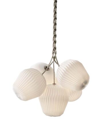 Le Klint The Bouquet Large Chandelier Med   Papirskærme  : Erling Christensen Møbler