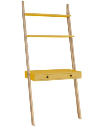 Leno Stigehylde Skrivebord 79x183cm Gul