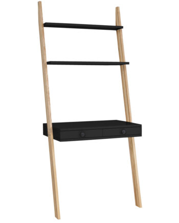 Leno Stigehylde Skrivebord 79x183cm Sort