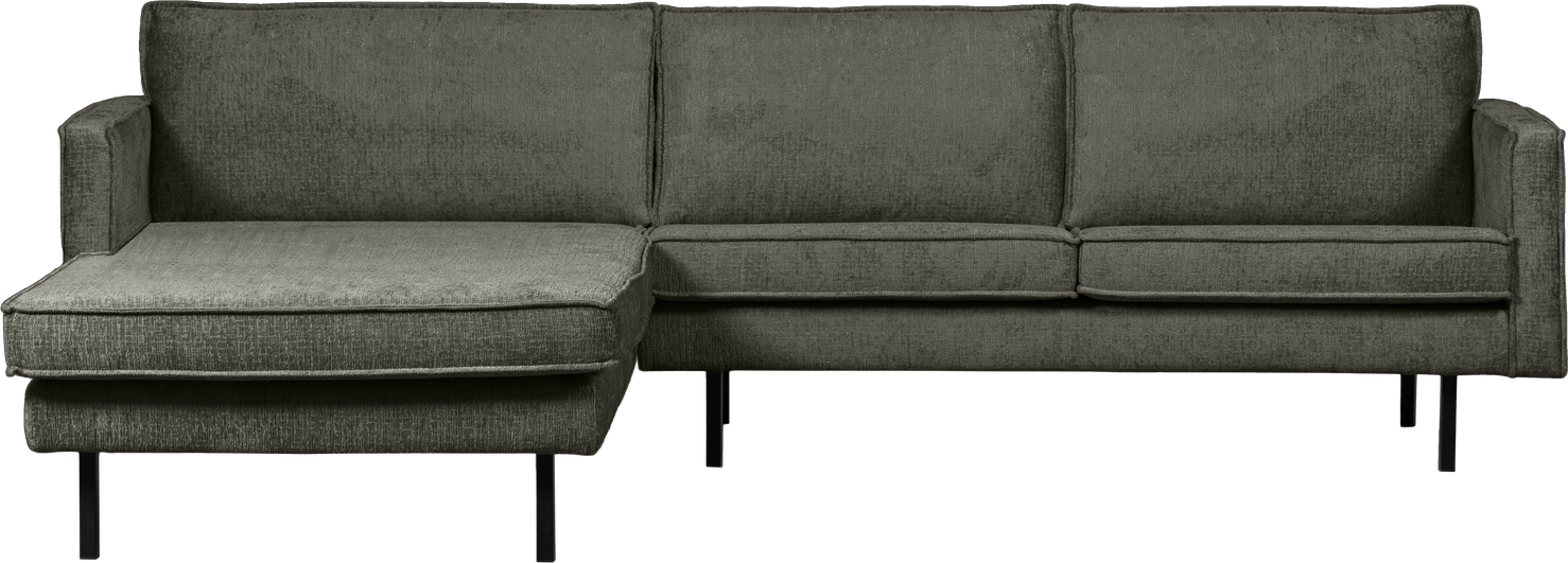 Loungemodul Woood Rodeo 300x155 Cm Frost Blå Strukturvelour Venstrevendt Chaiselong