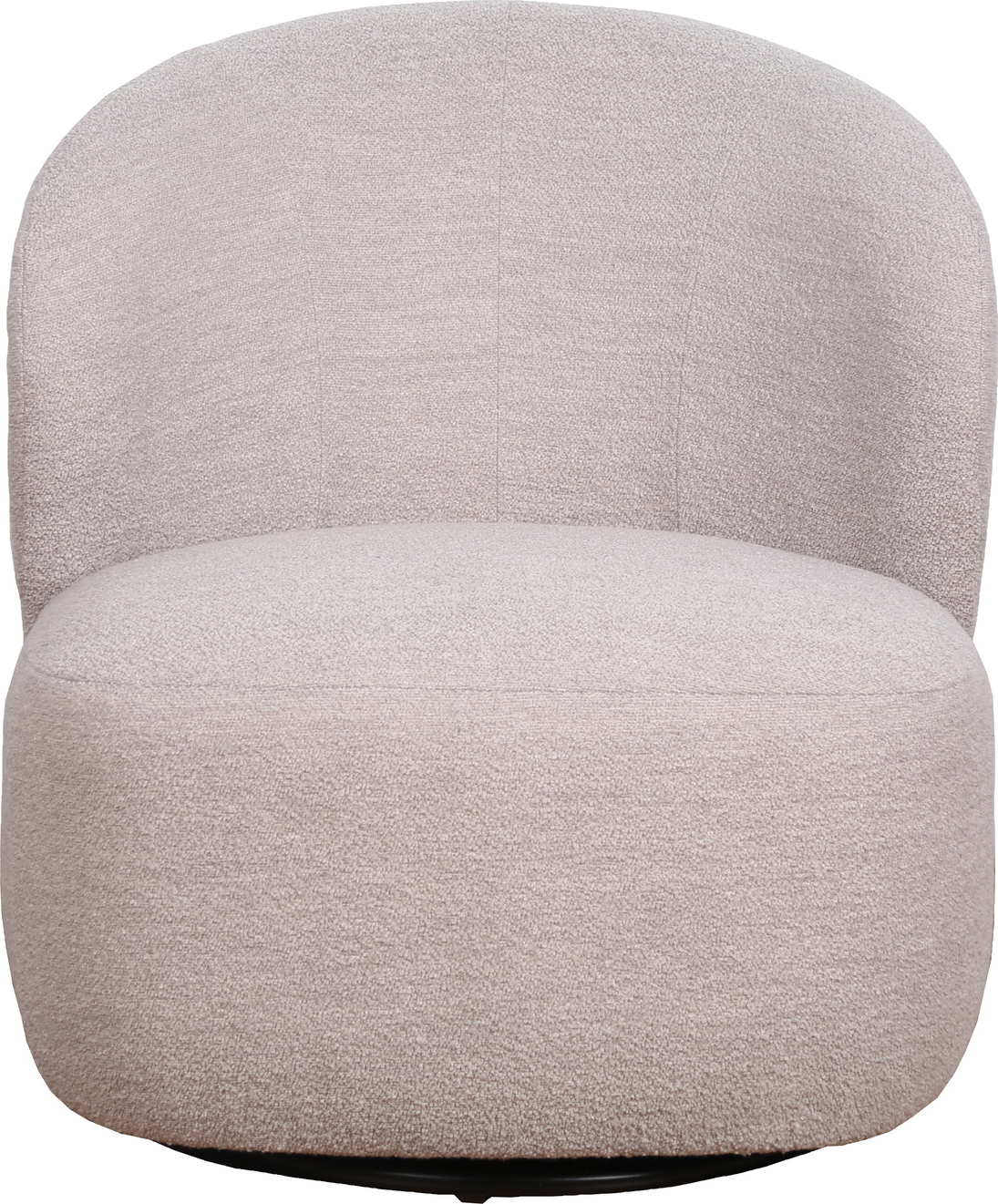 Loungestol Drejestol Rowico Roselawn   Lysebeige Stof Med 360 Drejefunktion 82x76x82 Cm