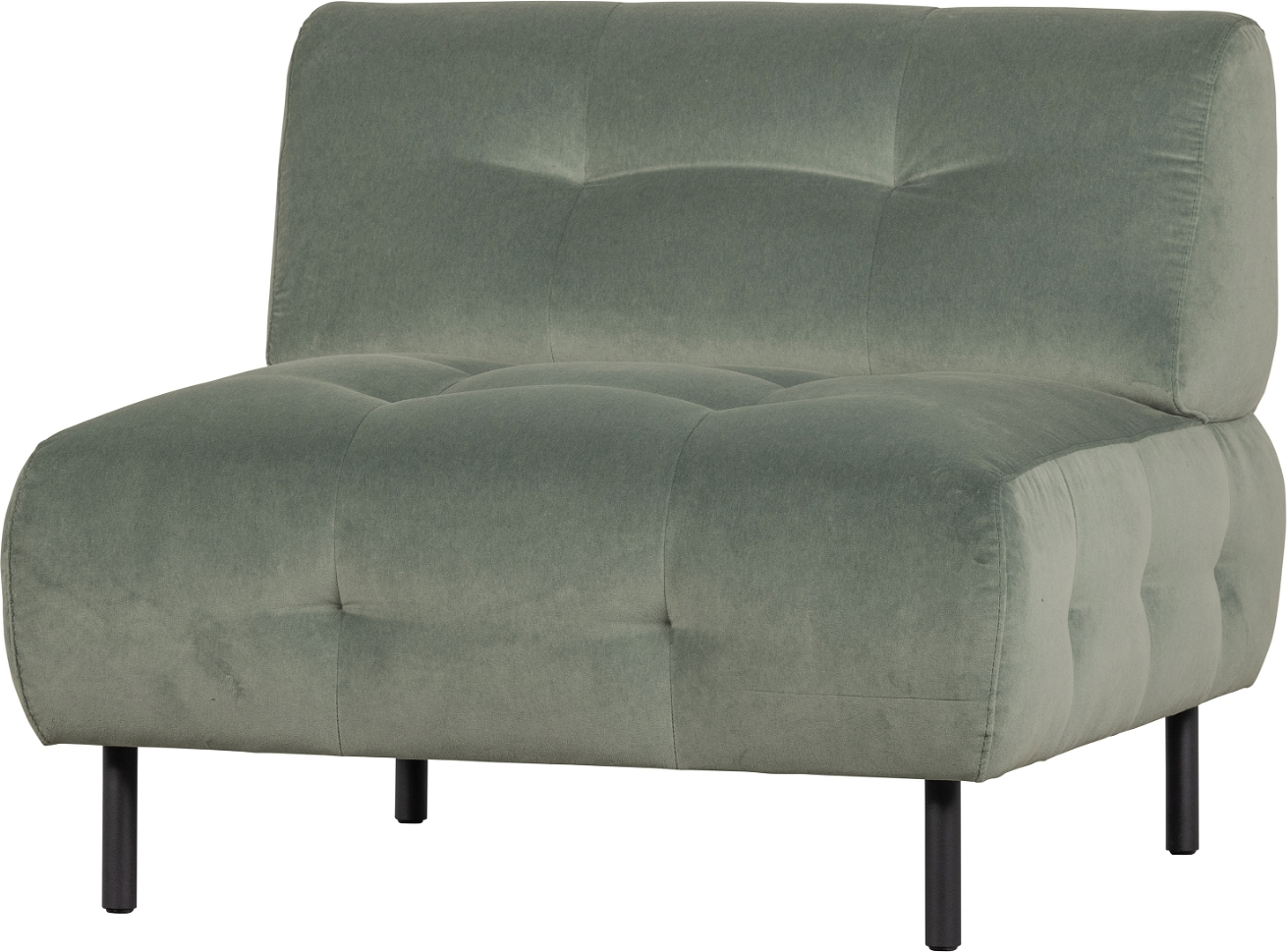 Loungestol Lænestol Woood Exclusive Lloyd Bleggrøn Vasket Fløjl 90x90x75 Cm
