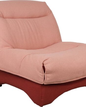 Loungestol Studio White Twister Stof Støvet Rosa 80x72x102 Cm