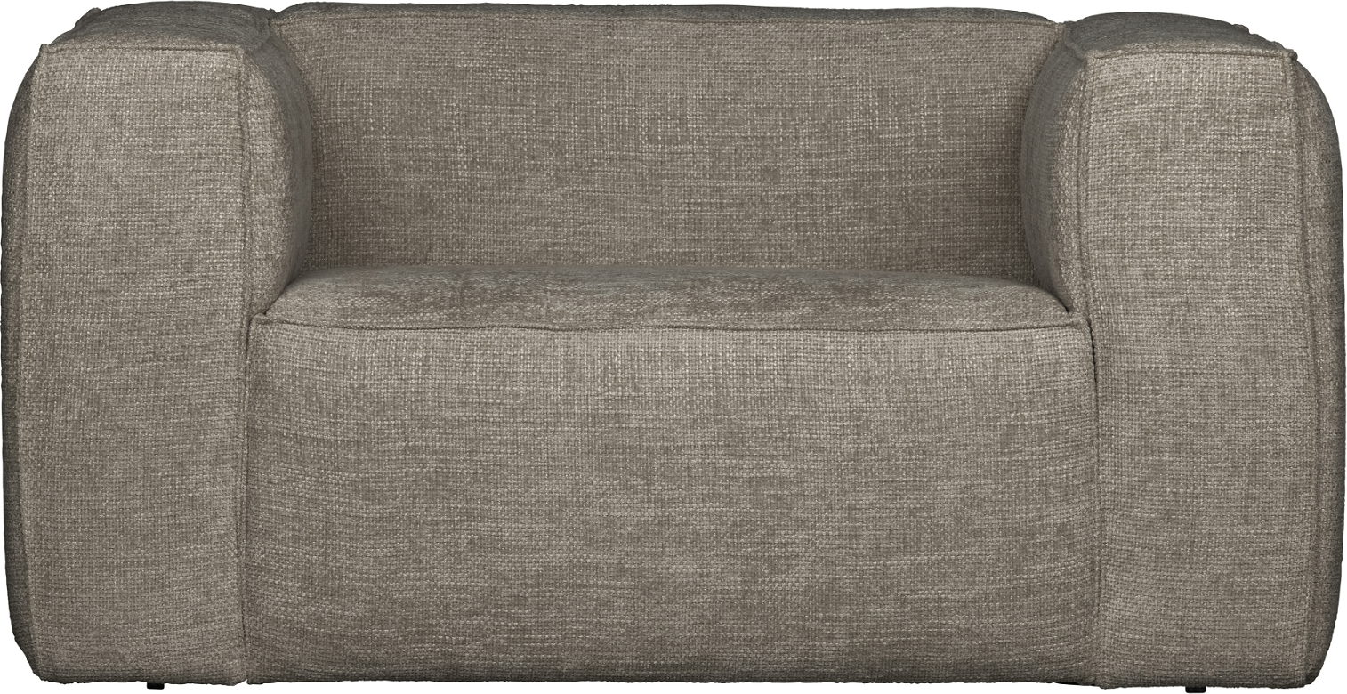 Loungestol Woood Exclusive Bean   Travertin Maribor Melange Stof  Fsc-træramme 146x98x74 Cm
