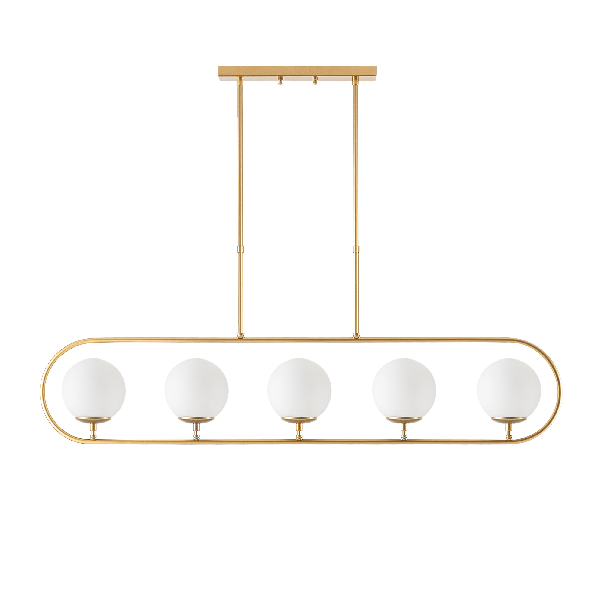 Lumi Loftlampe Glas Og Guldfarvet Metal