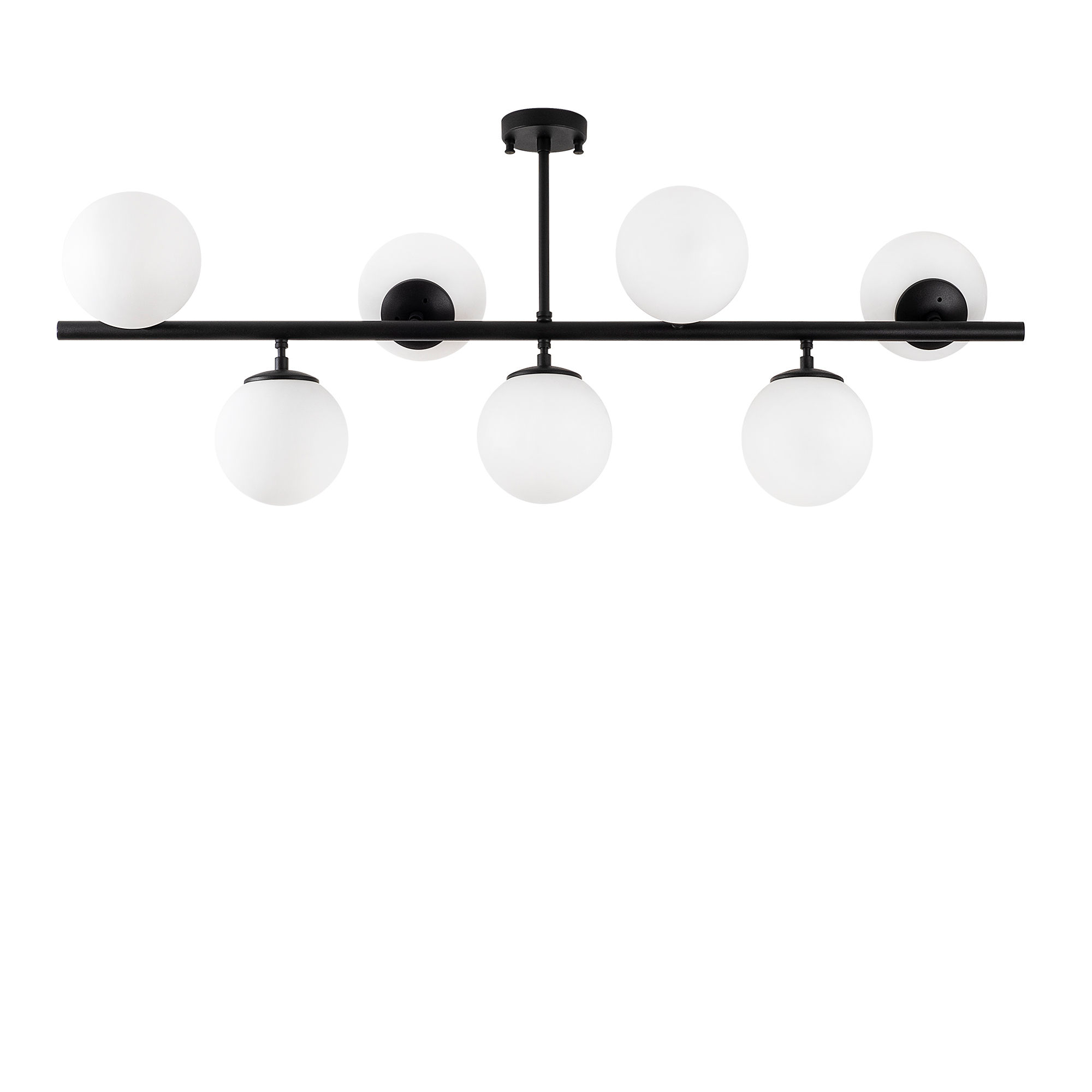 Lumi Loftlampe Glas Og Sort Metal