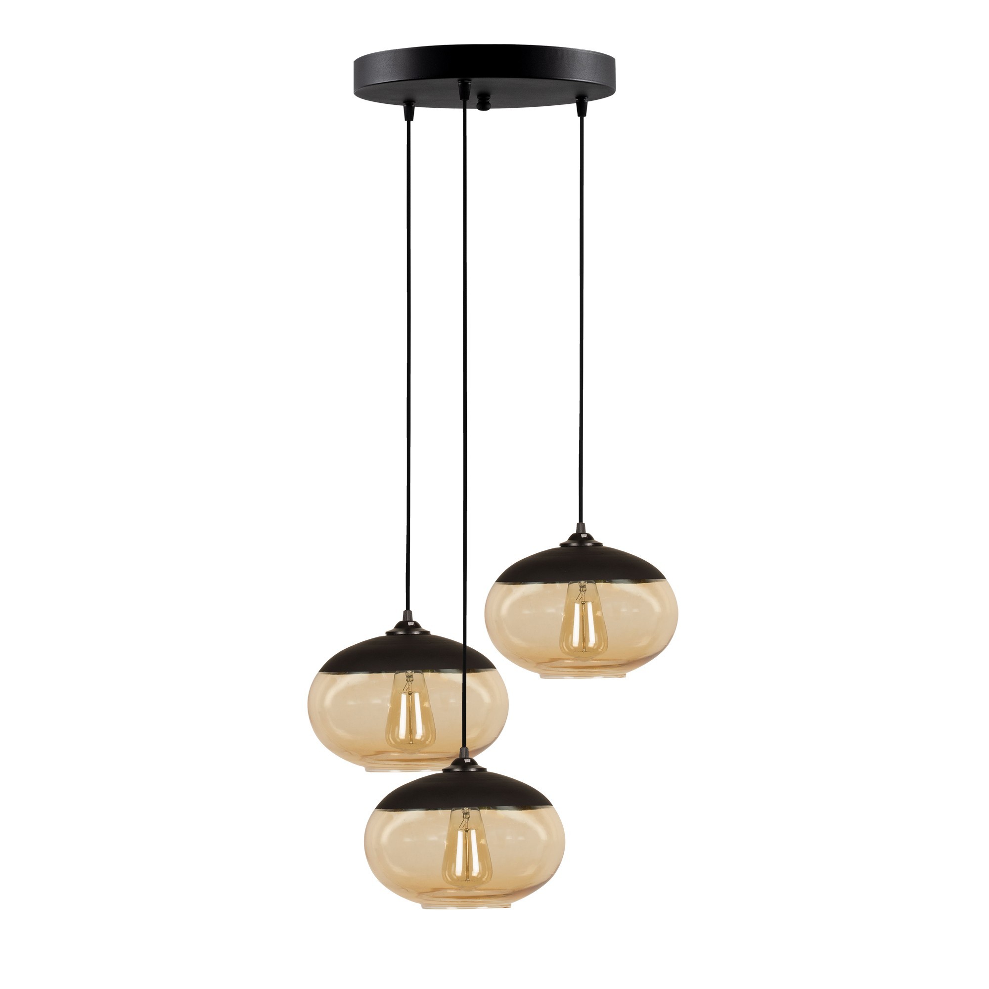 Lumi Loftlampe Sort Metal