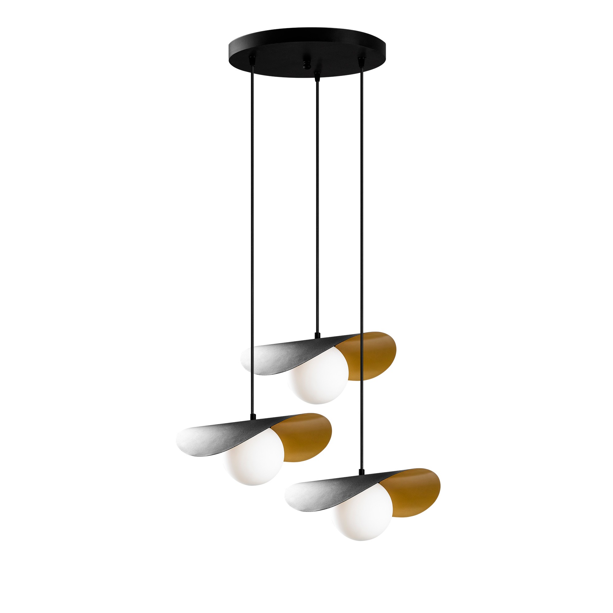 Lumi Loftlampe Sort Metal