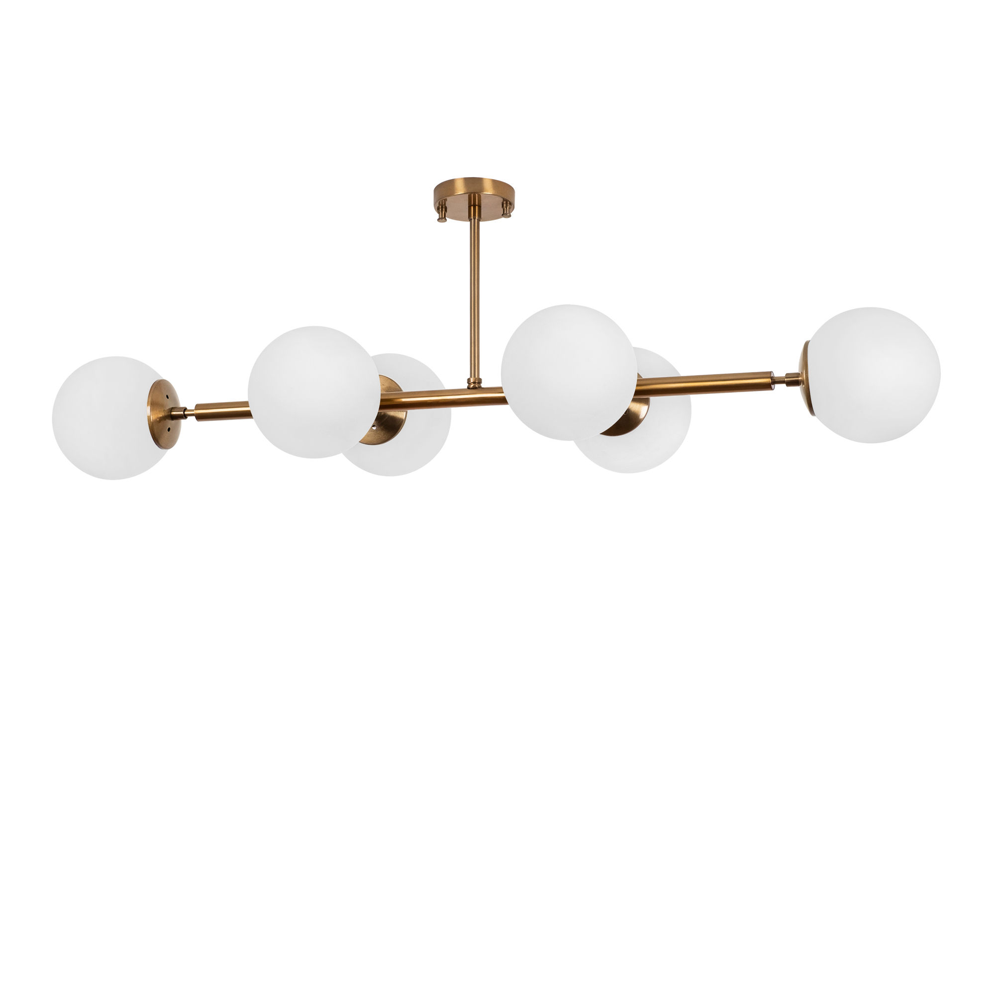 Lumi Pordenone Loftlampe Glas Og Guld Metal