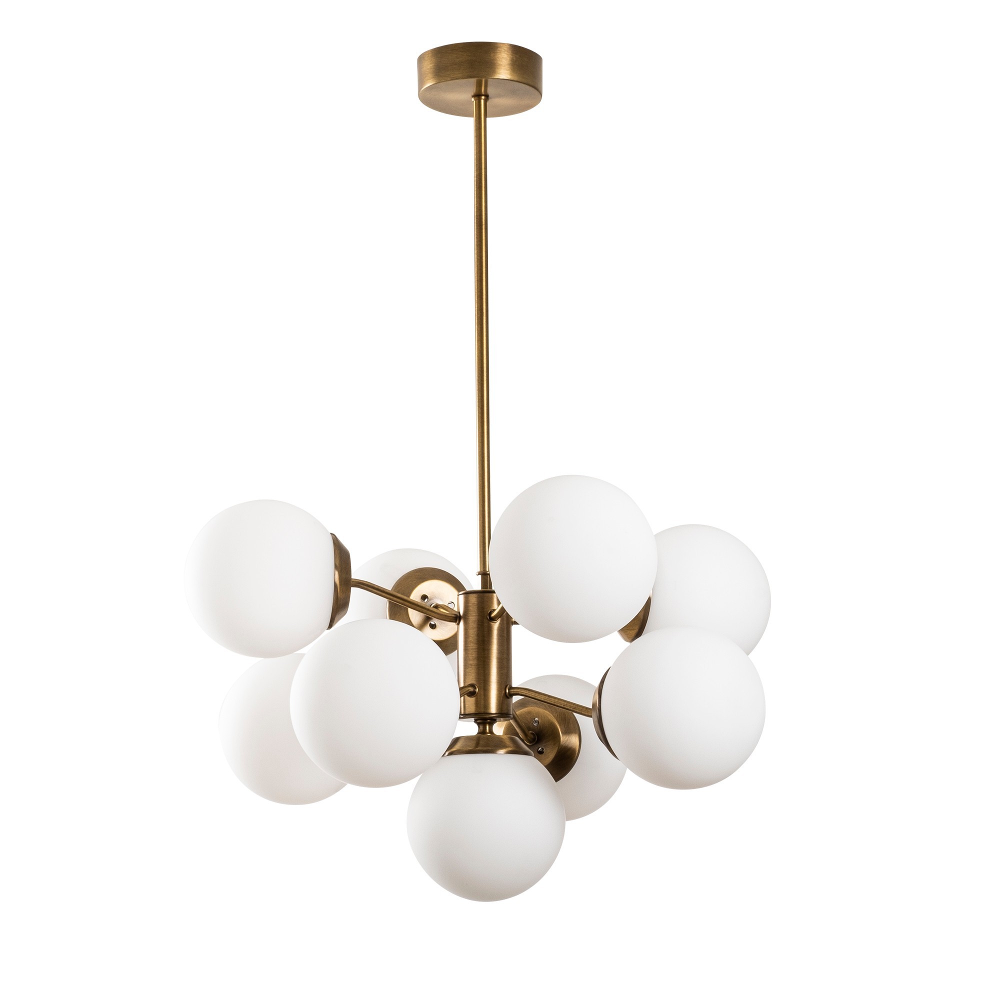 Lumi Thalara Loftlampe Hvid Glas Og Guld Metal