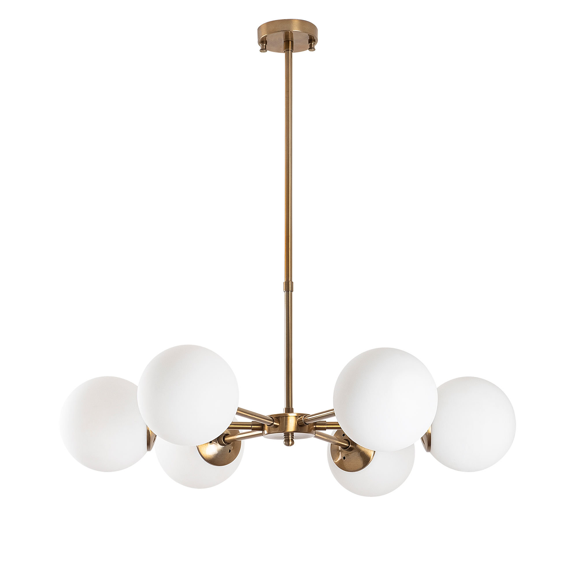 Lumi Zenovia Loftlampe Glas Og Guld Metal