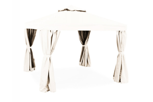 Luxus Pavillon 3x3 Meter Hvid