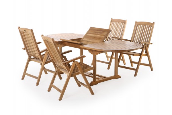 Madrid Luksus Teak Havemøbelsæt