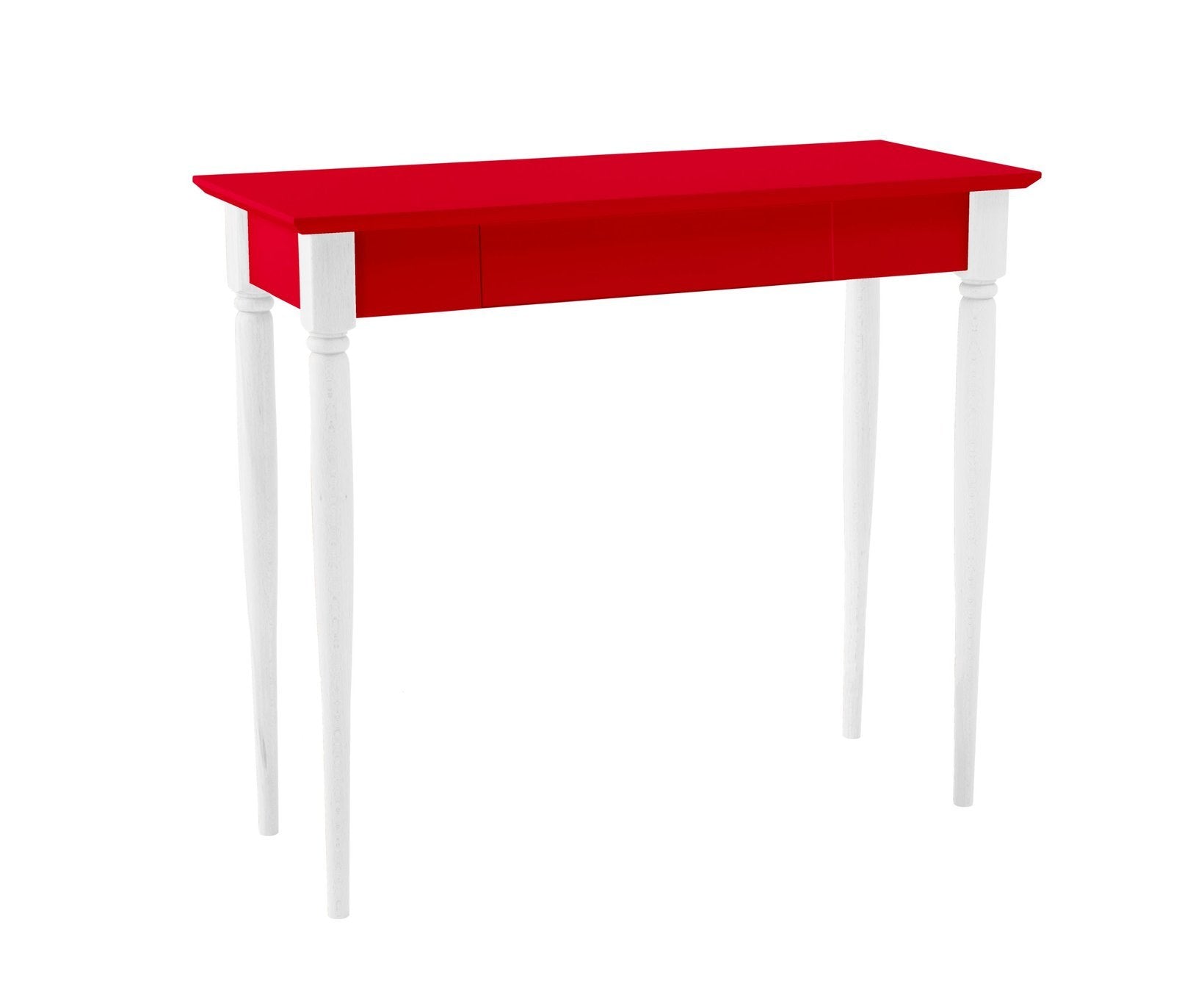 Mamo Skrivebord 85x40 Cm Hvide Ben   Røde