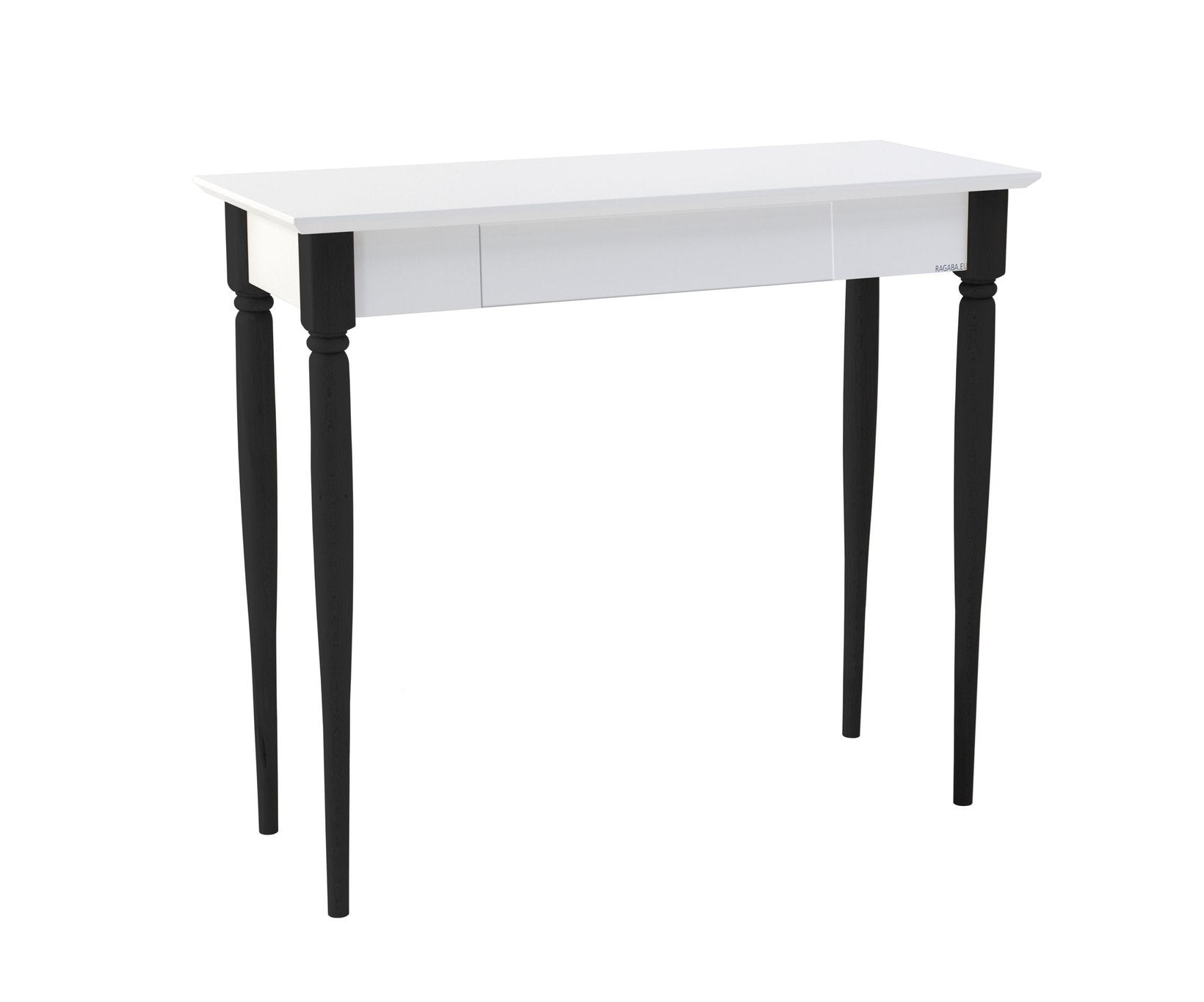 Mamo Skrivebord 85x40cm Hvide   Sorte Ben