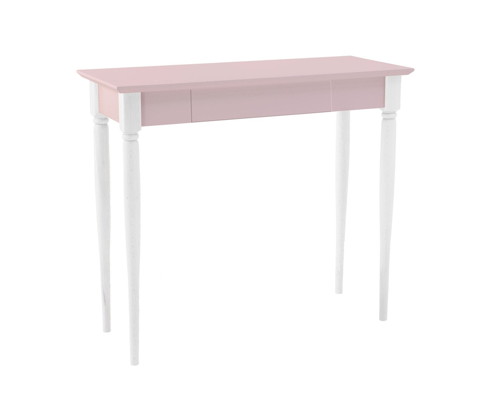 Mamo Skrivebord 85x40cm Pink   Hvide Ben