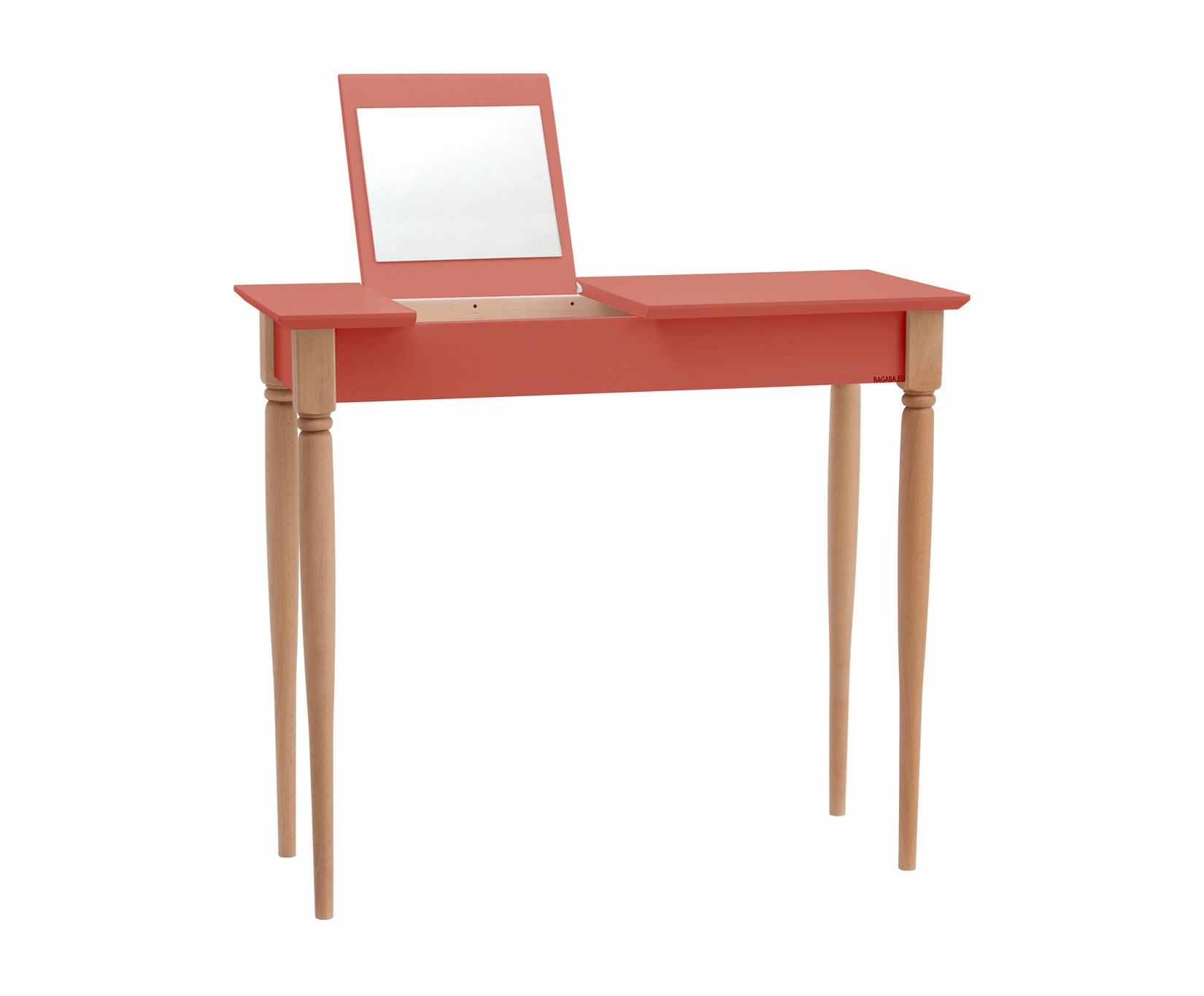 Mamo Sminkebord Med Spejl 85x35cm Antik Pink