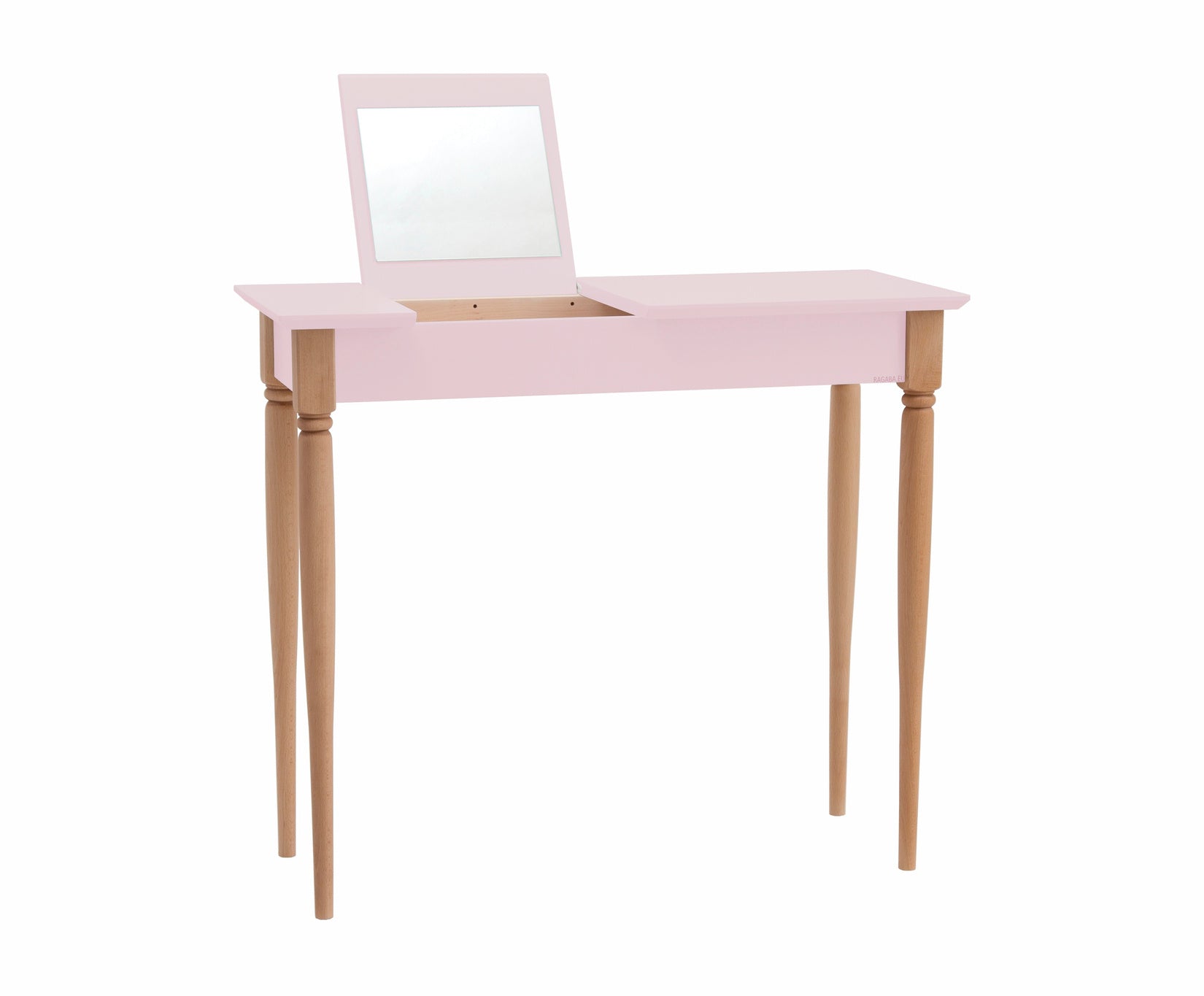 Mamo Sminkebord Med Spejl 85x35cm Pink