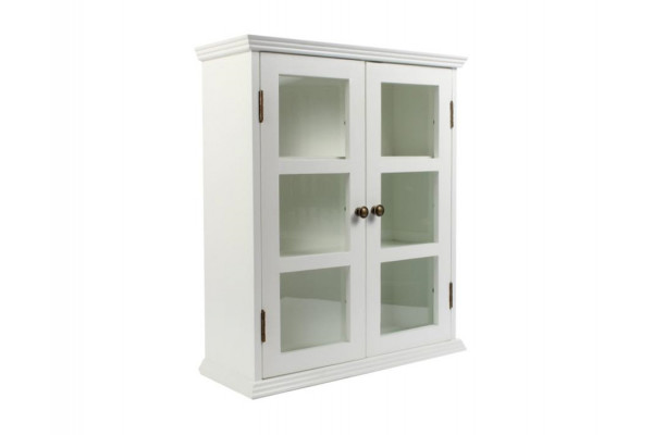 Mandø Væghængt Vitrineskab 65 5x56x22 Cm Hvid