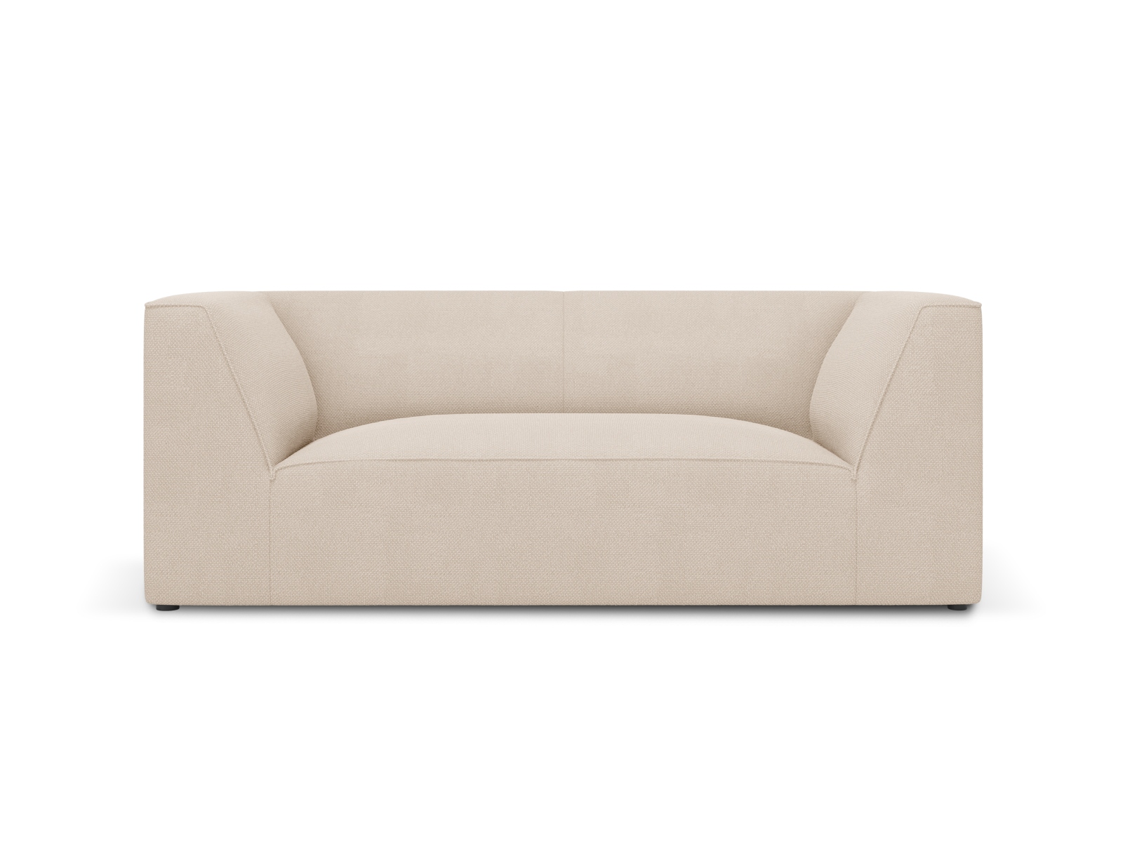 Micadoni Ruby Sofa Sæder Beige Stof Og Sort Plast