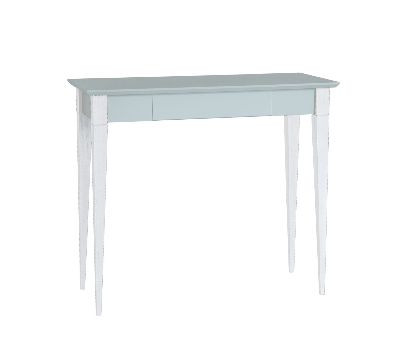 Mimo Skrivebord 85x40cm Hvide Ben   Lysegrå