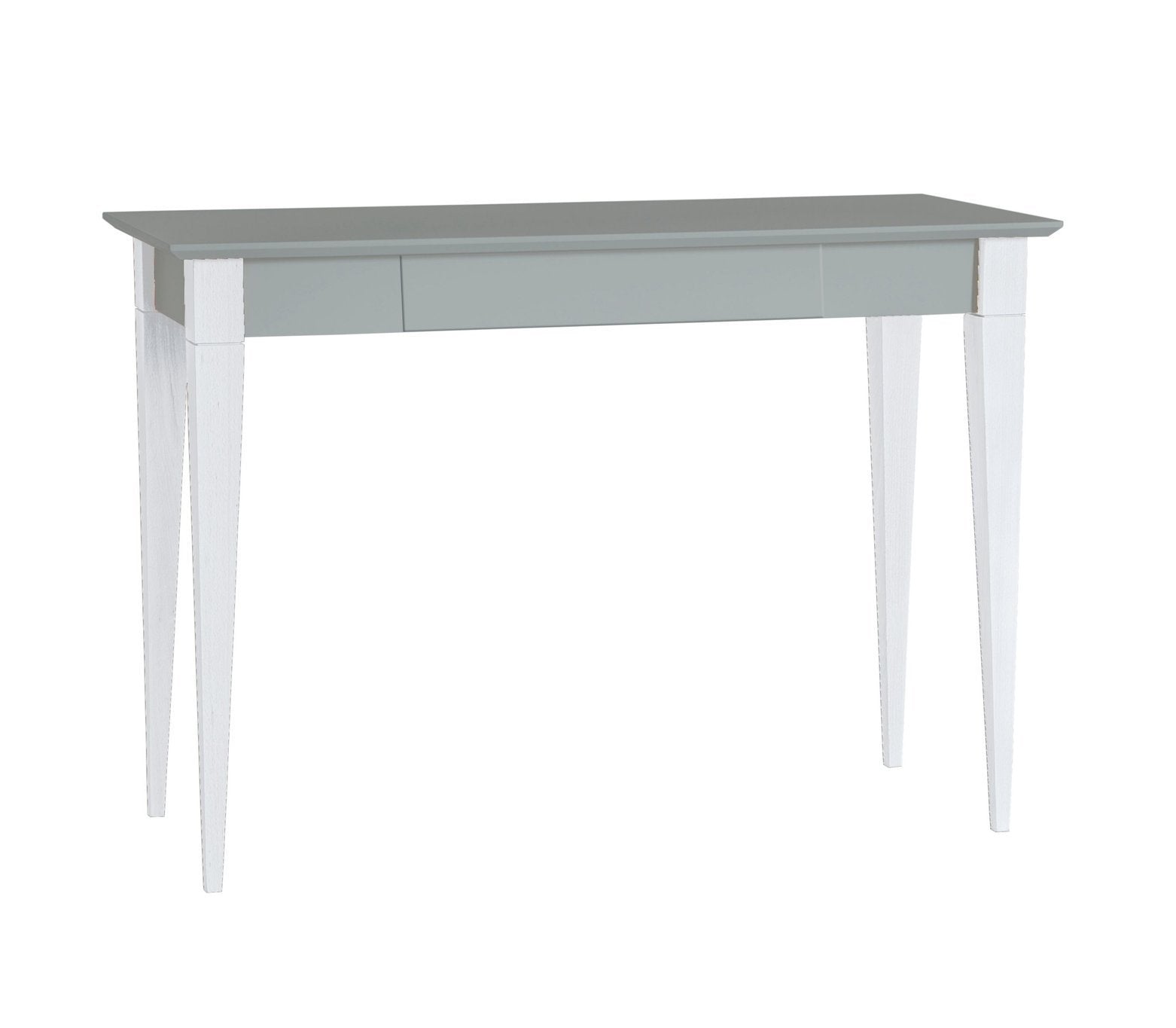 Mimo Skrivebord 105x40cm Hvide Ben   Mørkegrå