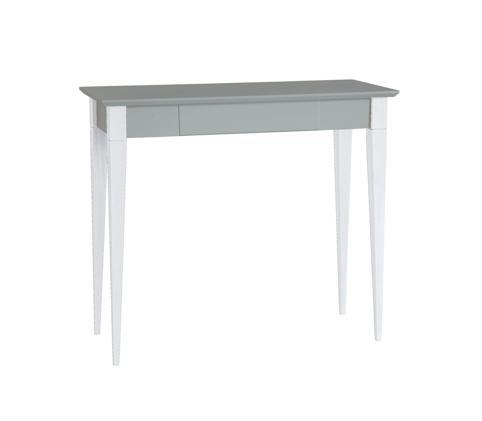 Mimo Skrivebord 85x40cm Hvide Ben   Mørkegrå