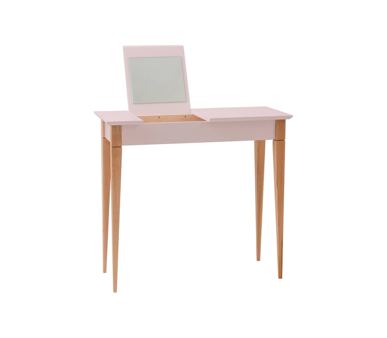 Mimo Sminkebord Med Spejl 65x35cm Pink