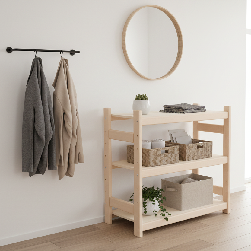 Modulær Reol   Bøg    Hylder  60    60    43 Cm