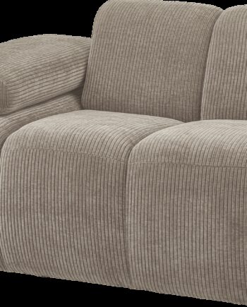 Modulsofa   Sofamodul Woood Mojo  -personers Armlæn Venstre Remy Rib Ribstof Mørk Sand