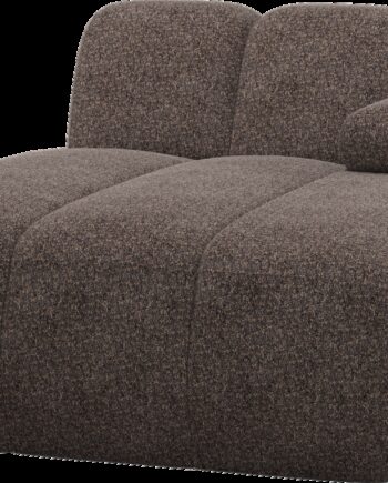 Modulsofa Woood Mojo Chaiselong Højre  Brun Valley   Chenille  284x160 Cm  Justerbare Armlæn