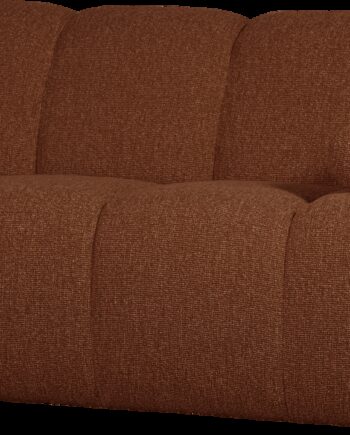 Modulsofa Woood Mojo    -pers Modul Højre  Bouclé 100  Polyester  Rustbrun Melange  164 Cm  Manuelt Justerbart Armlæn