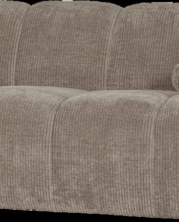 Modulsofa Woood Mojo    -personers Element Højre  Ribstof Mørk Sand  Jacquard Fløjlsagtig