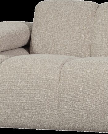 Modulsofa Woood Mojo  -personers Modul Venstre Armlæn  Beige Melange Bouclé