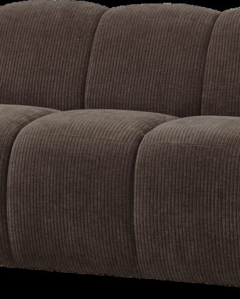 Modulsofa Woood Mojo  -personers Sofamodul  Armlæn Højre  Brun Ribstof Jacquard  100  Polyester