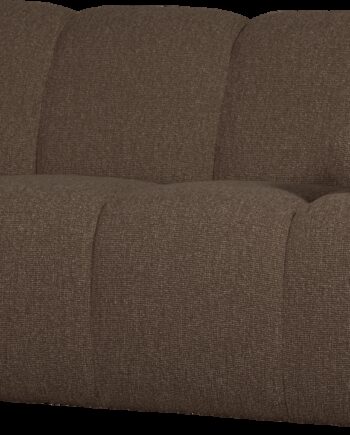 Modulsofa Woood Mojo    -personers Sofamodul Højre  Brun Melange Bouclé  Fast Og Slidstærkt Stof