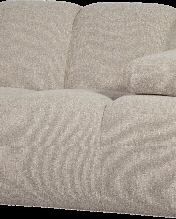 Modulsofa Woood Mojo  -persons Sofamodul Højrevendt  Manuelt Justerbart Armlæn  Bouclé 100  Polyester  Beige Melange