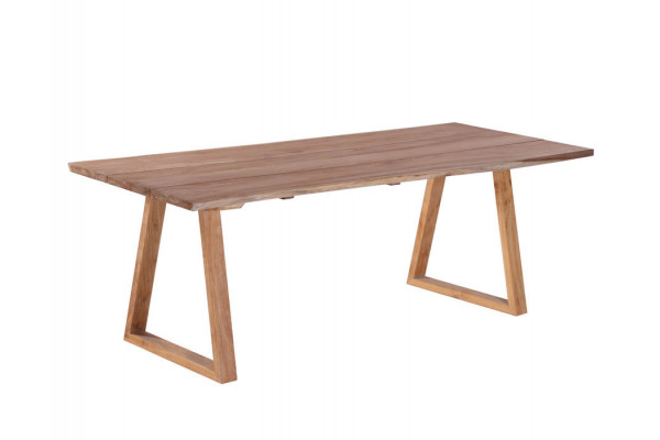 Mona Plankebord 90x200 Cm   Bordben   Teak Trapez